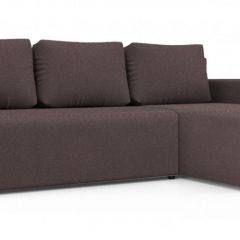 Диван угловой Алиса 3 Bahama PLUM - Teos Dark Brown в Глазове - glazov.mebel24.online | фото