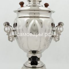 Электрический самовар на 3 литра из латуни никелированный формы "Желудь" в наборе №1 с защитой от выкипания в Глазове - glazov.mebel24.online | фото 8