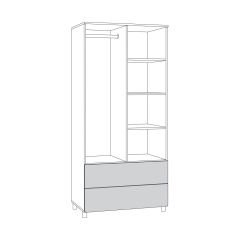 Эйп Шкаф для одежды 13.334 в Глазове - glazov.mebel24.online | фото 2