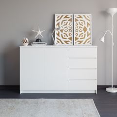 МОРИ Гостиная модульная (белый) в Глазове - glazov.mebel24.online | фото 11