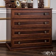 Комод 4 ящика Афина + Зеркало ППУ Афина (караваджо) в Глазове - glazov.mebel24.online | фото 2