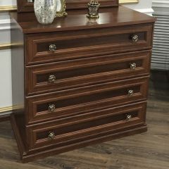 Комод 4 ящика Афина + Зеркало ППУ Афина (караваджо) в Глазове - glazov.mebel24.online | фото 3