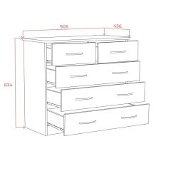 Комод 900 (Дуб сонома светлый) Эко в Глазове - glazov.mebel24.online | фото 3