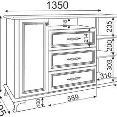Комод М03 Скарлетт (бодега светлая) в Глазове - glazov.mebel24.online | фото 2