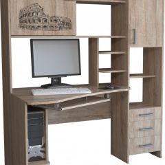 Компьютерный стол КЛ №6.0 левый (Дуб баррик) в Глазове - glazov.mebel24.online | фото