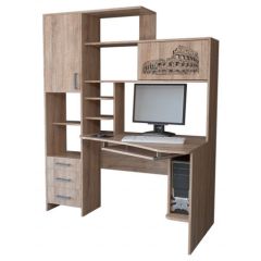 Компьютерный стол КЛ №6.0 правый (Дуб баррик) в Глазове - glazov.mebel24.online | фото