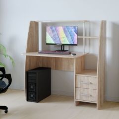 Компьютерный стол КЛ №6.2 левый (Дуб баррик) в Глазове - glazov.mebel24.online | фото