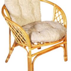 Кресло Багама, подушки светлые обычные шенил (Мёд) в Глазове - glazov.mebel24.online | фото