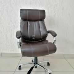 Кресло Barneo K-303 для руководителя (коричневая экокожа) в Глазове - glazov.mebel24.online | фото 1