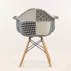 Кресло Barneo N-14 Patchwork черно-белый в Глазове - glazov.mebel24.online | фото 4