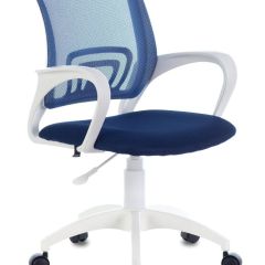 Кресло BRABIX "Fly MG-396W" (белый/темно-синее) 532399 в Глазове - glazov.mebel24.online | фото