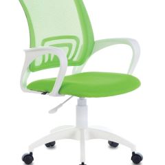 Кресло BRABIX "Fly MG-396W", пластик белый, сетка, салатовое, 532403 в Глазове - glazov.mebel24.online | фото