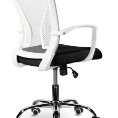 Кресло BRABIX "Wings MG-306" (пластик белый, хром, сетка, серое/черное) 532010 в Глазове - glazov.mebel24.online | фото 4