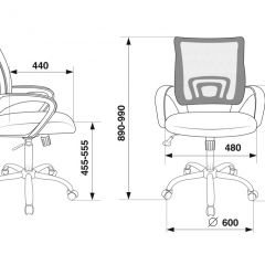 Кресло Бюрократ CH-695N/SL/BL/TW-11 синий TW-05 черный TW-11 в Глазове - glazov.mebel24.online | фото 4