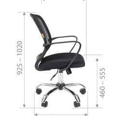 Кресло для оператора CHAIRMAN 698 хром (ткань TW 11/сетка TW 01) в Глазове - glazov.mebel24.online | фото 7