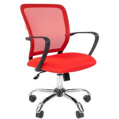 Кресло для оператора CHAIRMAN 698 хром (ткань TW 19/сетка TW 69) в Глазове - glazov.mebel24.online | фото