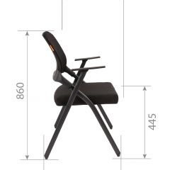 Кресло для посетителей CHAIRMAN NEXX (ткань стандарт черный/сетка DW-61) в Глазове - glazov.mebel24.online | фото 7