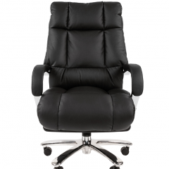 Кресло для руководителя CHAIRMAN 405 (Кожа) Черное в Глазове - glazov.mebel24.online | фото 1