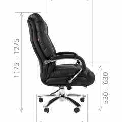 Кресло для руководителя CHAIRMAN 405 (Кожа) Черное в Глазове - glazov.mebel24.online | фото 5