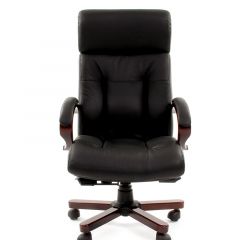 Кресло для руководителя CHAIRMAN  421 (Натуральная кожа) Черное в Глазове - glazov.mebel24.online | фото 2