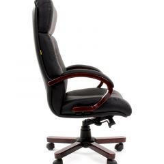 Кресло для руководителя CHAIRMAN  421 (Натуральная кожа) Черное в Глазове - glazov.mebel24.online | фото 3