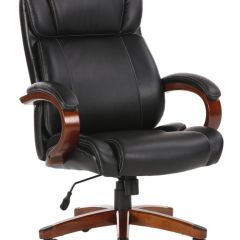 Кресло офисное BRABIX PREMIUM "Magnum EX-701" (дерево, рециклированная кожа, черное) 531827 в Глазове - glazov.mebel24.online | фото