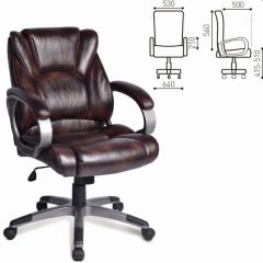 Кресло офисное BRABIX "Eldorado EX-504" (коричневое) 530875 в Глазове - glazov.mebel24.online | фото 2
