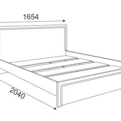 Кровать 1.6 Беатрис М06 Стандарт с настилом (Орех гепланкт) в Глазове - glazov.mebel24.online | фото