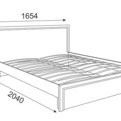 Кровать 1.6 Беатрис М07 Стандарт с ортопедическим основанием (Орех гепланкт) в Глазове - glazov.mebel24.online | фото 2
