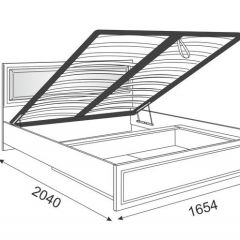 Кровать 1.6 Беатрис М11 с мягкой спинкой и ПМ (Орех гепланкт) в Глазове - glazov.mebel24.online | фото 2