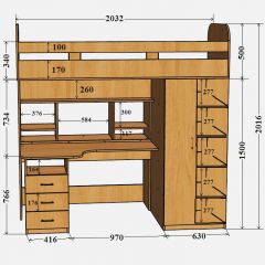 Кровать-чердак Аракс в Глазове - glazov.mebel24.online | фото 4