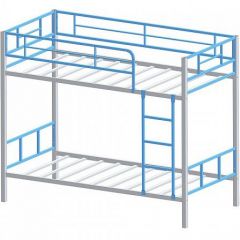 Кровать двухъярусная "Севилья-2.01 комбо" Серый/Голубой в Глазове - glazov.mebel24.online | фото 2