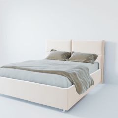 Кровать Корсика с ПМ 1400 (экокожа белая) в Глазове - glazov.mebel24.online | фото 2