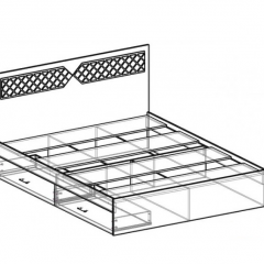 Кровать Николь 1400 (венге) в Глазове - glazov.mebel24.online | фото 2