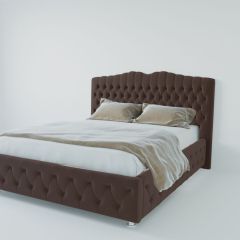 Кровать Нягань с ПМ 900 (экокожа коричневая) в Глазове - glazov.mebel24.online | фото 2