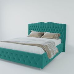 Кровать Нягань с ПМ 900 (велюр бирюзовый) в Глазове - glazov.mebel24.online | фото 2