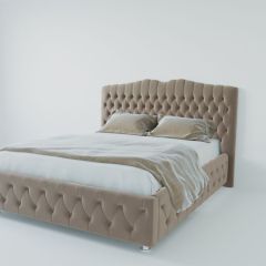 Кровать Нягань с ПМ 900 (велюр серый) в Глазове - glazov.mebel24.online | фото 2