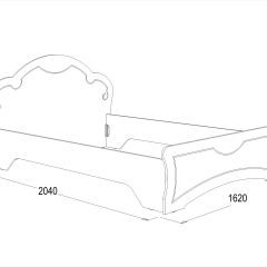 Кровать Ольга-10 МДФ (1400) без основания в Глазове - glazov.mebel24.online | фото 2