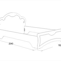 Кровать Ольга-10 МДФ (1600) без основания в Глазове - glazov.mebel24.online | фото 2