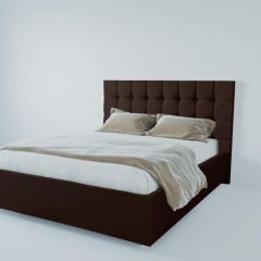 Кровать Венеция без основания 2000 (экокожа коричневая) в Глазове - glazov.mebel24.online | фото