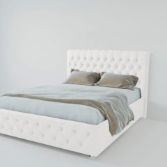 Кровать Версаль 1200 без основания (экокожа белый) в Глазове - glazov.mebel24.online | фото