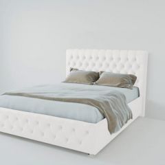 Кровать Версаль 1600 без основания (экокожа белый) в Глазове - glazov.mebel24.online | фото