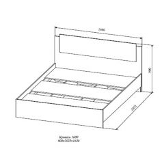 СОФИ СКР1600.1 Кровать 1600 в Глазове - glazov.mebel24.online | фото 2