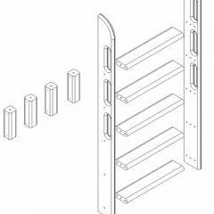 Кровать Сонечка 2-х ярусная (модульная) в Глазове - glazov.mebel24.online | фото 12