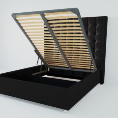 Кровать Венеция ЛЮКС с ПМ 2000 (экокожа кольт ч) в Глазове - glazov.mebel24.online | фото