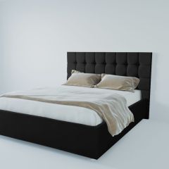 Кровать Венеция с ПМ 2000 (экокожа кольт ч) в Глазове - glazov.mebel24.online | фото 2
