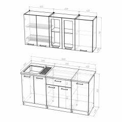 Кухонный гарнитур Инна стандарт 1600 в Глазове - glazov.mebel24.online | фото 3
