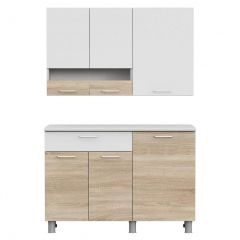 Кухонный гарнитур КГ-4 (1200) Белый/Дуб Сонома в Глазове - glazov.mebel24.online | фото 5