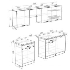 Кухонный гарнитур Кремона (2.4 м) в Глазове - glazov.mebel24.online | фото 3