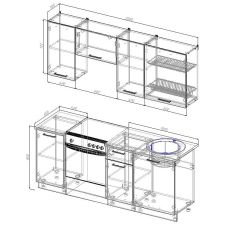 Кухонный гарнитур Лада 2000 (Стол. 26мм) в Глазове - glazov.mebel24.online | фото 2